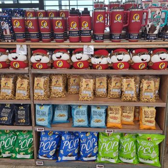 Buc-ee's - End cap with variety of branded products - Gas Stations Near Me - Hillsboro, Texas
