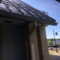 Clifton Park Rest Area - High tech roof. Not even sure what these sites are. Building is built like a TANK.