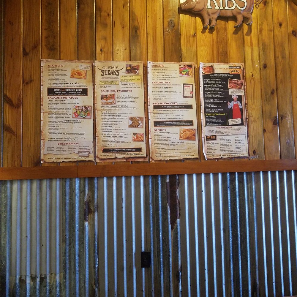 Menu at the pick up window.