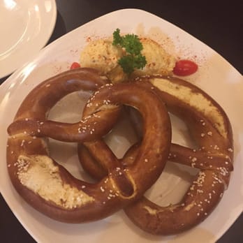 Prost German Restaurant - Pretzel with beer cheese appetizer! - German Near Me - Aberdeen, Maryland Prost German Restaurant - Pretzel with beer cheese appetizer! - German Near Me - Aberdeen, Maryland