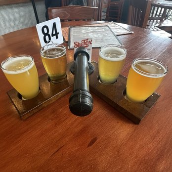 Sly Fox Taphouse at The Point - Beer flight - Pizza Near Me - Pittsburgh, Pennsylvania