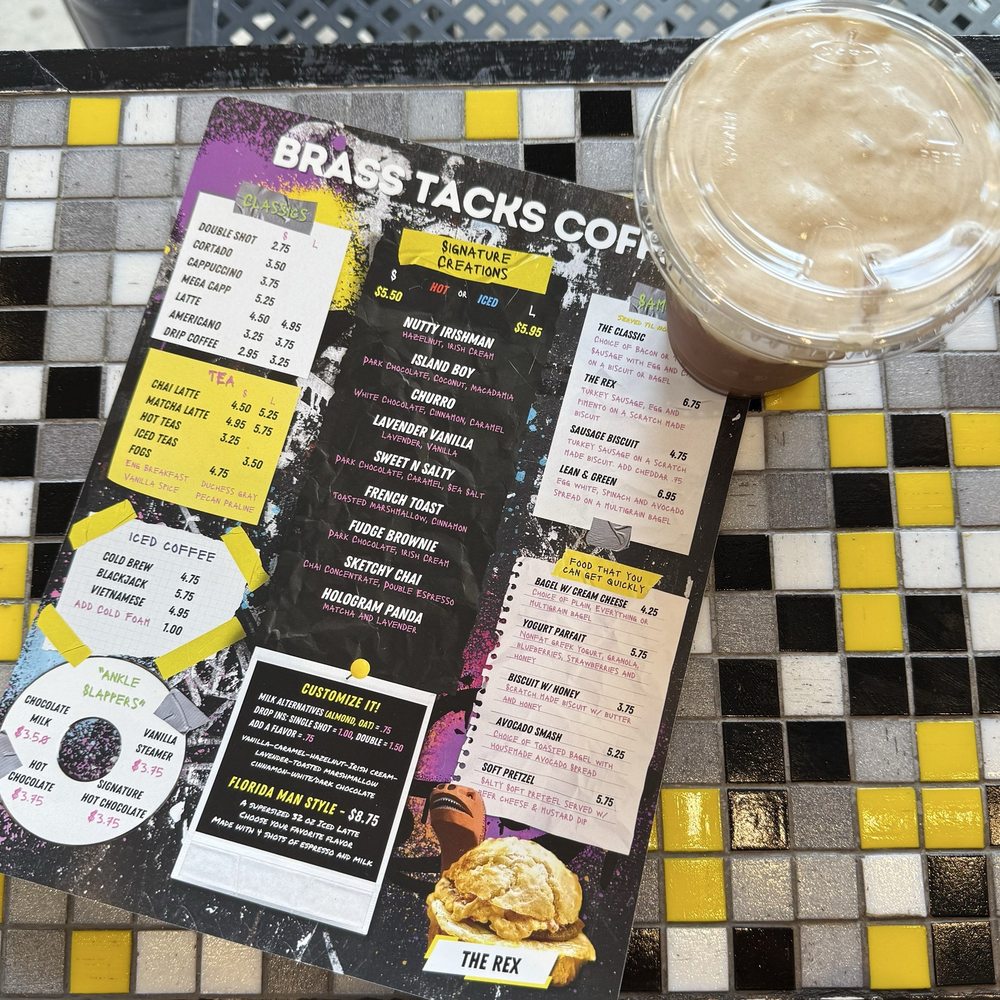 Brass Tacks Coffee - Peanut butter short stack - Coffee & Tea Near Me - Jacksonville, Florida Brass Tacks Coffee - Peanut butter short stack - Coffee & Tea Near Me - Jacksonville, Florida
