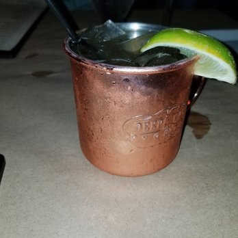 Aqua Terra Bistro - Georgia Peach Mule - Southern Near Me - Buford, Georgia Aqua Terra Bistro - Georgia Peach Mule - Southern Near Me - Buford, Georgia
