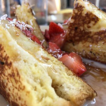 Snooze, an A.M. Eatery - OMG! French Toast. A must order! I usually don't like mascarpone, but it really helped add richness. - Breakfast & Brunch Near Me - Orange, California