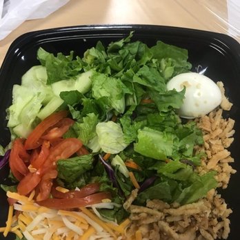 Zaxbys - Salad missing the chicken, bacon bits, garlic toast. - Chicken Wings Near Me - West Valley, Utah