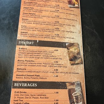 Kinzi - Menu pt 2 - Mediterranean Near Me - Mission, Kansas Kinzi - Menu pt 2 - Mediterranean Near Me - Mission, Kansas