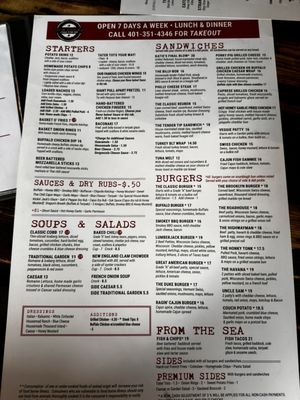 Menu photo 1 The Abbey Providence, RI