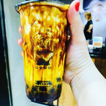 老虎堂 - Brown sugar boba milk - regular boba - Bubble Tea Near Me - Hong Kong, HK 老虎堂 - Brown sugar boba milk - regular boba - Bubble Tea Near Me - Hong Kong, HK