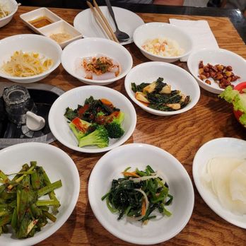 Han Joo Chik Naeng Myun & BBQ - the banchans were very delish! - Korean Near Me - Flushing, New York