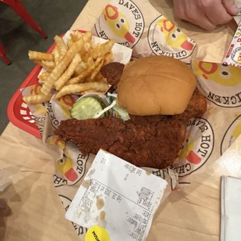 Dave's Hot Chicken - #Dave's #3 1 Tender & 1 Slider w/ Fries - Chicken Shop Near Me - Folsom, California