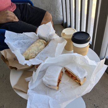 The Wayfarer San Diego - We found this little place that was serving breakfast and we took it to go. Breakfast is served on our balcony. - San Diego, CA