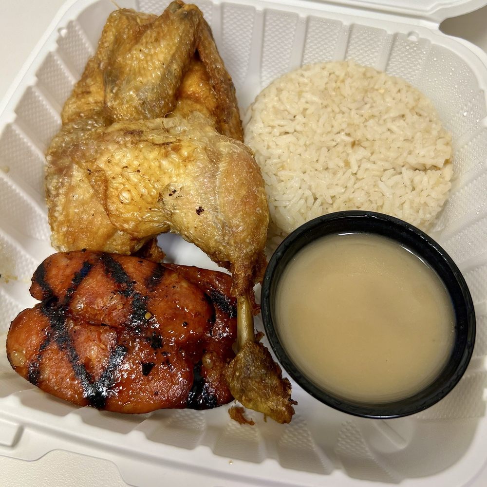 Savory Fried Chicken - 1/2 Fried Chicken, 2 Longanisa & Garlic Fried Rice - Filipino Near Me - Elk Grove, California Savory Fried Chicken - 1/2 Fried Chicken, 2 Longanisa & Garlic Fried Rice - Filipino Near Me - Elk Grove, California