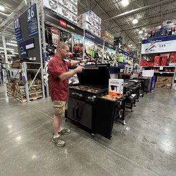 Lowe's Home Improvement - My husband looking at the Blackstone Griddles - Hardware Stores Near Me - Millington, Tennessee Lowe's Home Improvement - My husband looking at the Blackstone Griddles - Hardware Stores Near Me - Millington, Tennessee