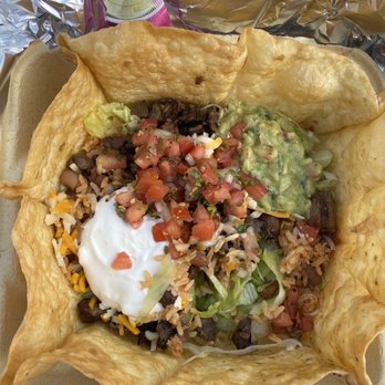 Taco Spot - Tostada Salad with carne asada - Mexican Near Me - Los Angeles, California Taco Spot - Tostada Salad with carne asada - Mexican Near Me - Los Angeles, California