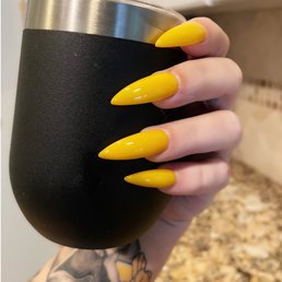Yellow stiletto Yellow stiletto