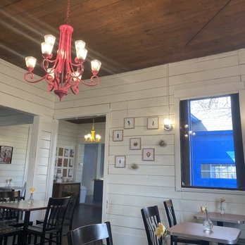 Casa Azul Coffee - Cutee chandelier - Coffee & Tea Near Me - Fort Worth, Texas