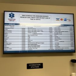 Price schedule