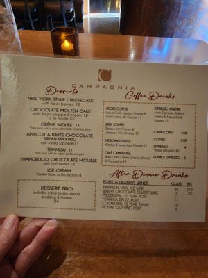 Menu photo 1 Campagnia Fresno, CA