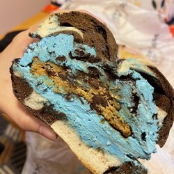 The Bagel Nook - Cookie Monster bagel