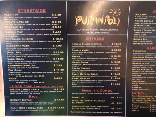 Menu photo 5 Puranpoli Santa Clara, CA Menu photo 5 Puranpoli Santa Clara, CA
