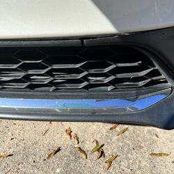 Damaged my car and as you can see still dirty