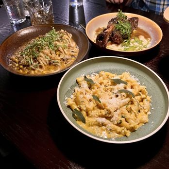 Fig Italian Kitchen & Bar - Lamb shank, Campanelle, & Bucatini - Italian Near Me - Austin, Texas Fig Italian Kitchen & Bar - Lamb shank, Campanelle, & Bucatini - Italian Near Me - Austin, Texas