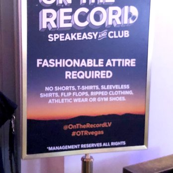 On The Record - Dress code is not enforced - Dance Clubs Near Me - Las Vegas, Nevada On The Record - Dress code is not enforced - Dance Clubs Near Me - Las Vegas, Nevada