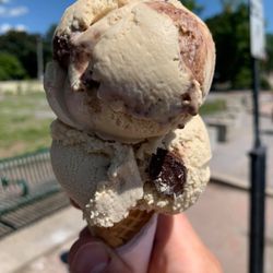 The Almonte Ice Cream Shop - Maple ice cream (I think it was called something canoe on their menu?)