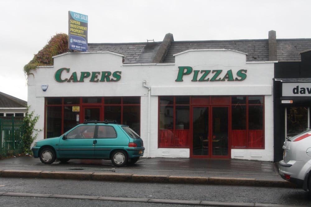 CAPERS PIZZAS Updated October 2024 311313 Upper Newtownards Road