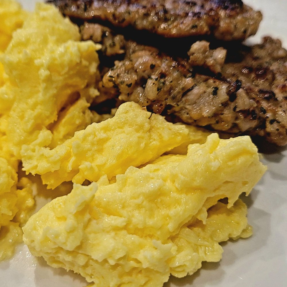 Another Broken Egg Cafe - Scrambled Eggs with Sage Sausage - Breakfast & Brunch Near Me - Shenandoah, Texas Another Broken Egg Cafe - Scrambled Eggs with Sage Sausage - Breakfast & Brunch Near Me - Shenandoah, Texas