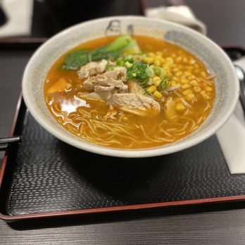 Kenzo Ramen - a bowl of soup on a tray - Ramen Near Me - Oshawa, Ontario
