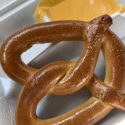 Snowball Factory - Great warm pretzels and the nacho cheese is perfectly spicy.  Yum!!!