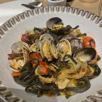CUCINA Enoteca - Clam squid ink - Italian Near Me - Irvine, California CUCINA Enoteca - Clam squid ink - Italian Near Me - Irvine, California