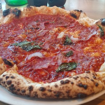 Fireflour Pizza + Coffee Bar - Spicy with Soppressata - Pizza Near Me - Bismarck, North Dakota