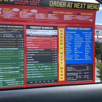 Cook Out - Menu - Burgers Near Me - Charlotte, North Carolina Cook Out - Menu - Burgers Near Me - Charlotte, North Carolina