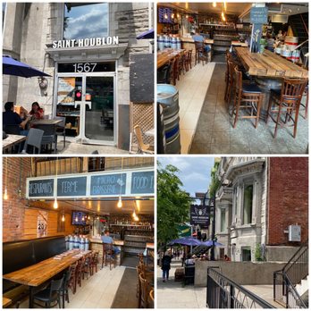 Saint-Houblon - several different views of a restaurant - Brewpubs Near Me - Montreal, Quebec