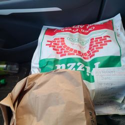 Sal's Pizza - Italian beef with au jus and their amazing homemade red sauce. I recommend the thin crust and stuffed pizza.