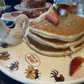 Breakfast Republic - Strawberry Cheesecake Pancakes - Breakfast & Brunch Near Me - Culver City, California Breakfast Republic - Strawberry Cheesecake Pancakes - Breakfast & Brunch Near Me - Culver City, California