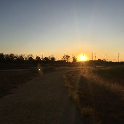 Baylands Park Trail - Sunnyvale Baylands Park at sunset