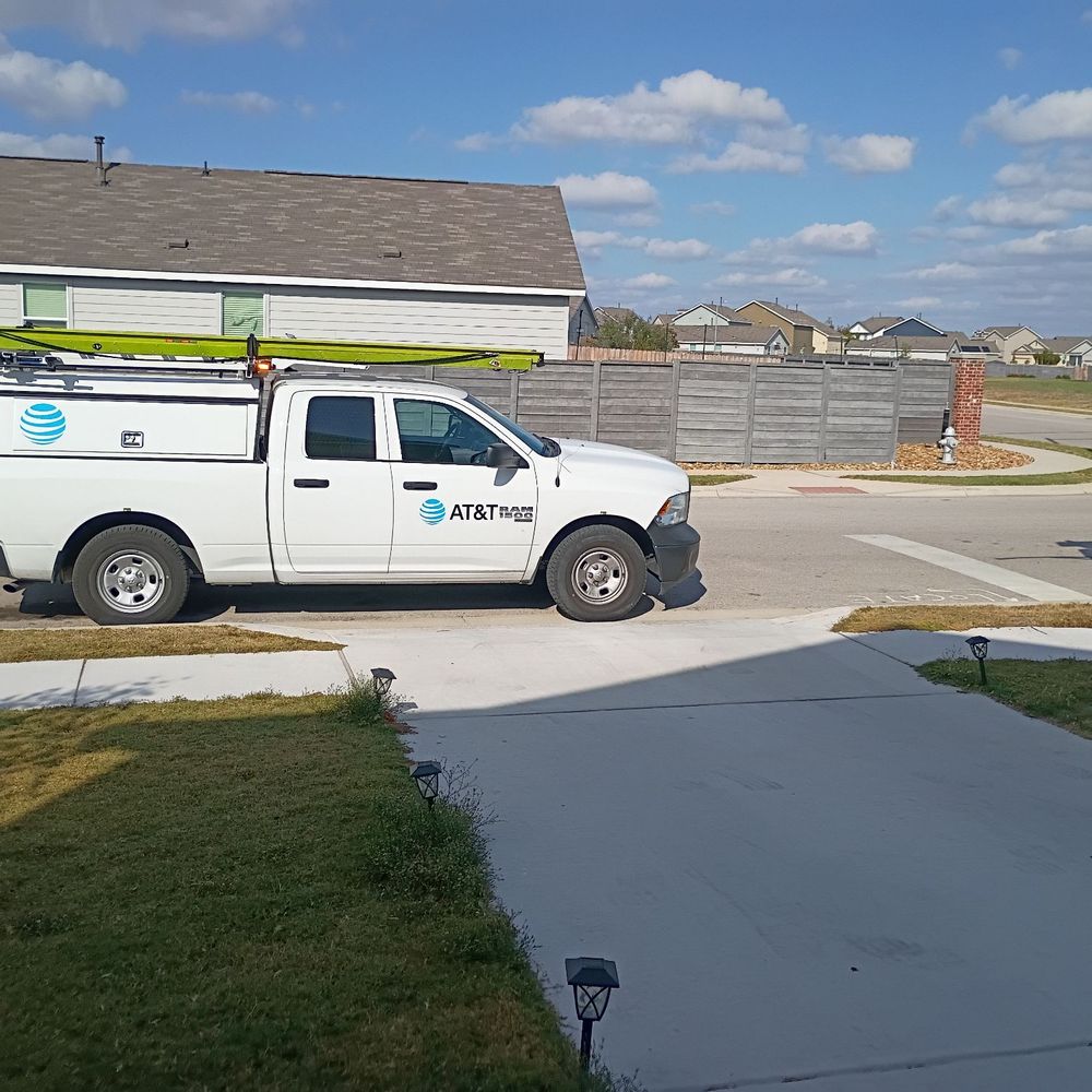 AT&T Internet - Drivers truck illegally parked - Internet Service Providers Near Me