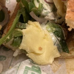 Subway - Still don't know for sure what these clumps of yellow are