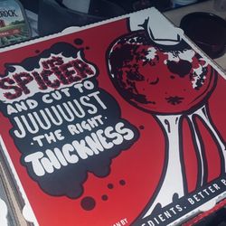 Papa Johns Pizza - New York Style Pizza?!? It's just thick crusted extra large pizza. Not like the commercials or what I've seen people eating on YouTube!