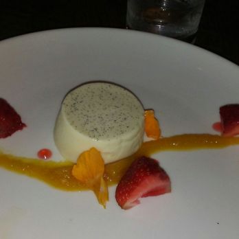 The Foundry Table & Tap - Pannacotta for dessert with edible flowers and strawberries ... - Gastropubs Near Me - Pittsburgh, Pennsylvania The Foundry Table & Tap - Pannacotta for dessert with edible flowers and strawberries ... - Gastropubs Near Me - Pittsburgh, Pennsylvania