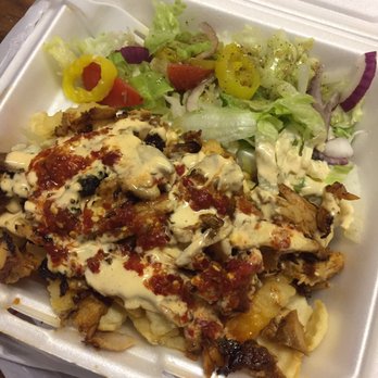 Merhaba Shawarma - Chicken shawarma plate over fries - Mediterranean Near Me - Clarkston, Georgia Merhaba Shawarma - Chicken shawarma plate over fries - Mediterranean Near Me - Clarkston, Georgia