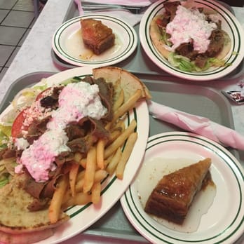 Athens Grill - Gyro platter, gyro pita and baklava. - Greek Near Me - Gaithersburg, Maryland
