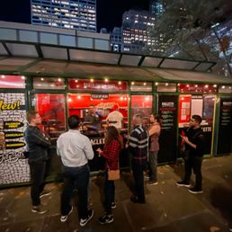 Outdoors, outside, front entrance, store front, street view