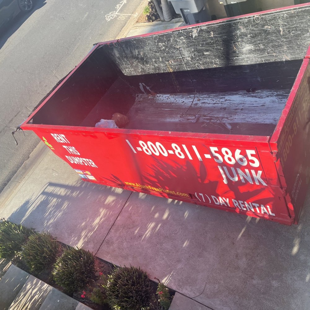 A Junk Free Planet - Slopped driveway. - Dumpster Rental Near Me - Glendale, California