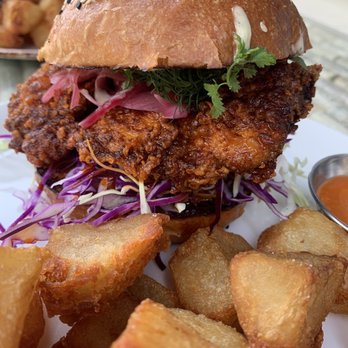 peasants FEAST - Had to get that beautiful crispy chicken up close! - American Near Me - Solvang, California