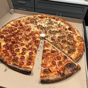 PIE.ZAA - HALF Roni HALF Sausage - Pizza Near Me - Asheville, North Carolina