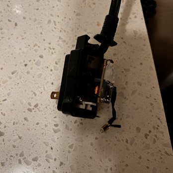 Surf Motel & Gardens - condition of the power plug for the hair dryer in our room. - Hotels Near Me - Fort Bragg, California Surf Motel & Gardens - condition of the power plug for the hair dryer in our room. - Hotels Near Me - Fort Bragg, California
